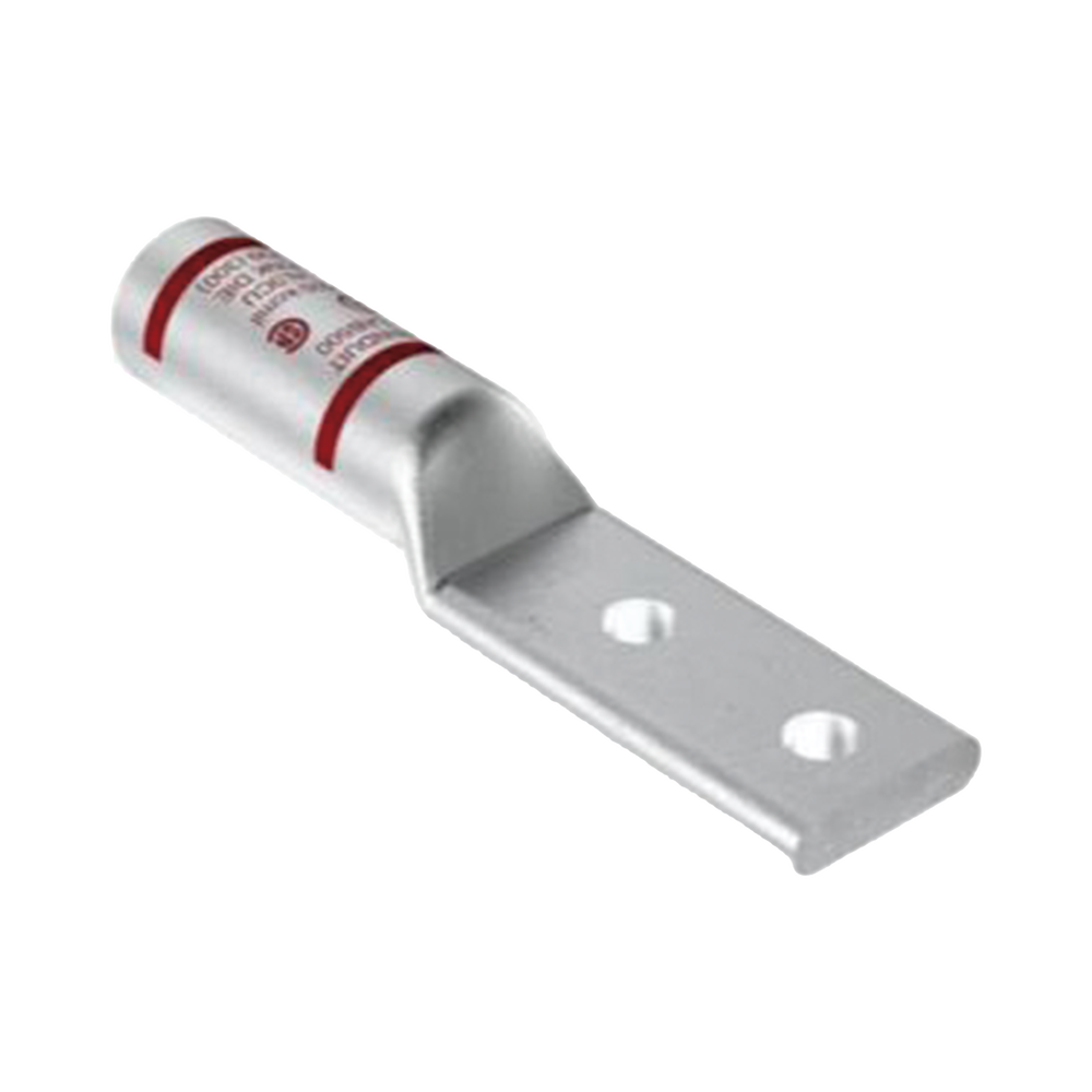 Zapata de compresión LAB2/0-12-E para cal. 2/0 Awg, Doble barreno para tornillo prisionero de 1/2. 1 Pz