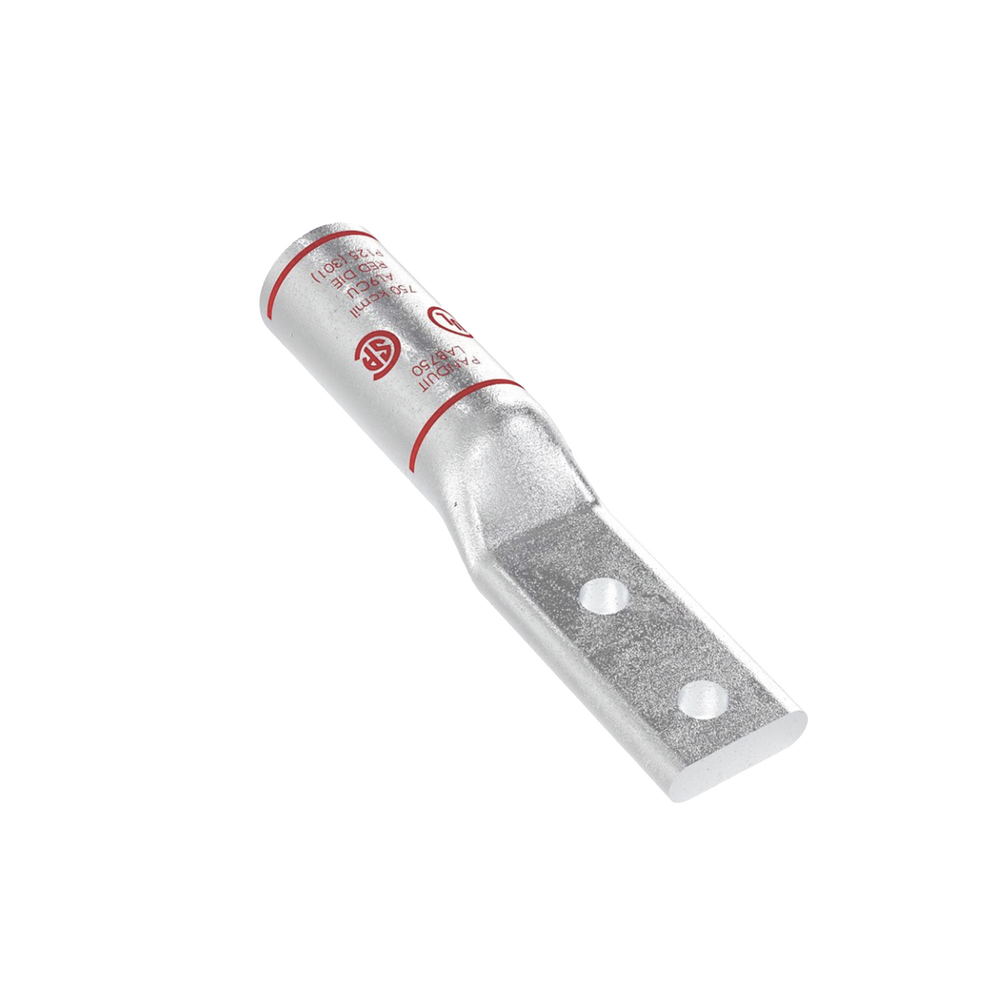 Zapata de compresión Aluminio LAB750-12-24R para cal. 750 Kcmil, Doble barreno para tornillo prisionero de 1/2, Espaciado de orificio 44.45mm, 1 Pz - Image 3