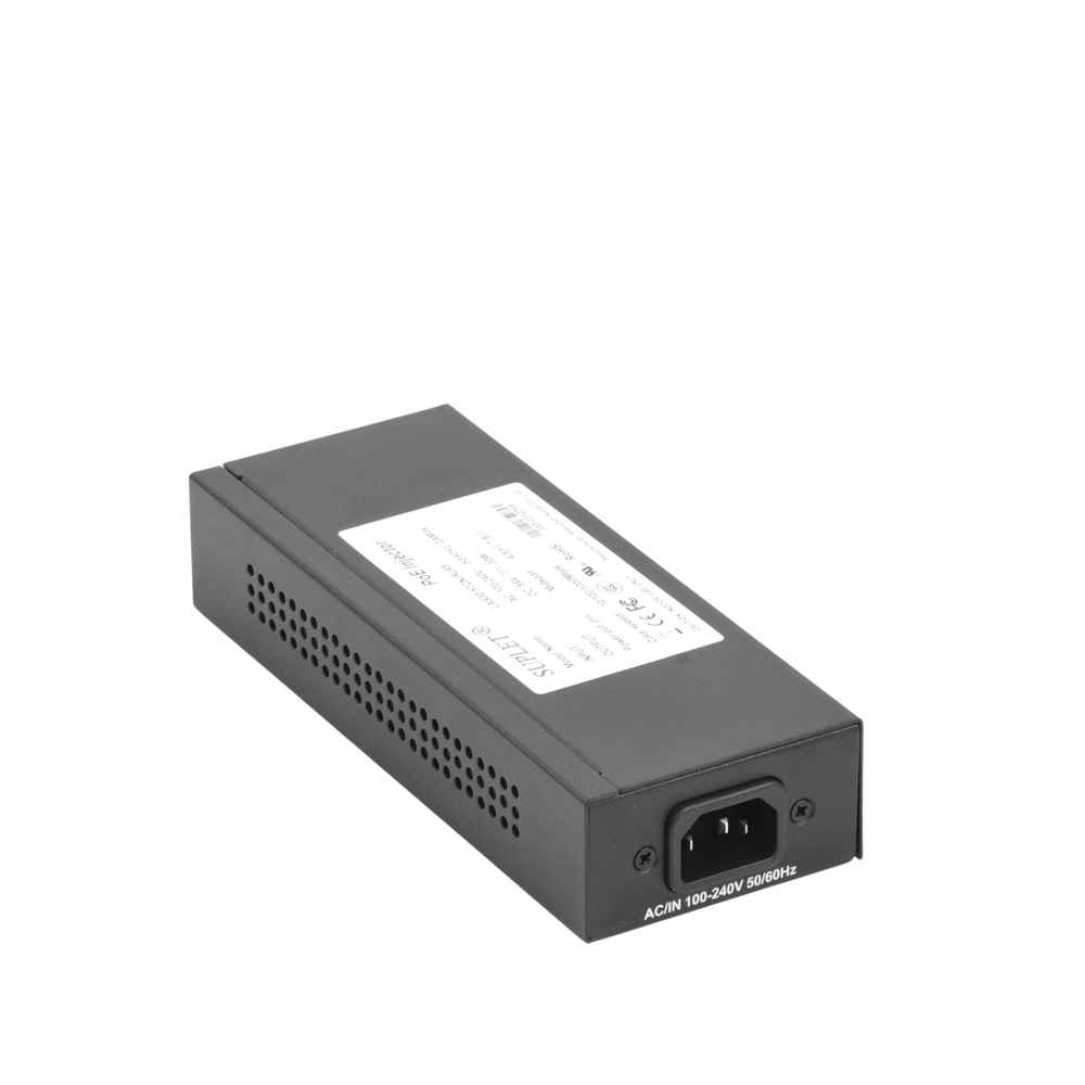 Inyector Super Hi-PoE / 56 Vcc / 30 Watts / Para Domos HIKVISION PTZ / IP (-AE / DE) / Soporta 802.3 af /at / Para Aplicaciones de CCTV - Image 3
