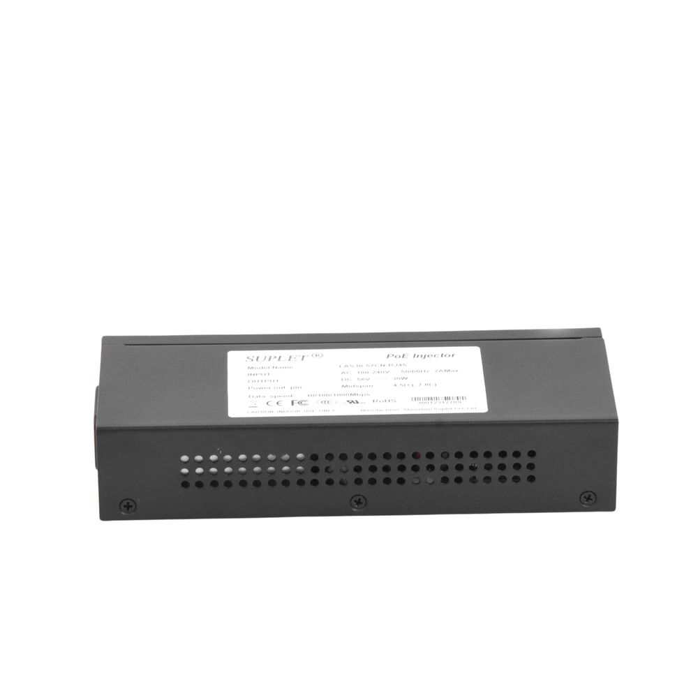 Inyector Super Hi-PoE / 56 Vcc / 30 Watts / Para Domos HIKVISION PTZ / IP (-AE / DE) / Soporta 802.3 af /at / Para Aplicaciones de CCTV - Image 4