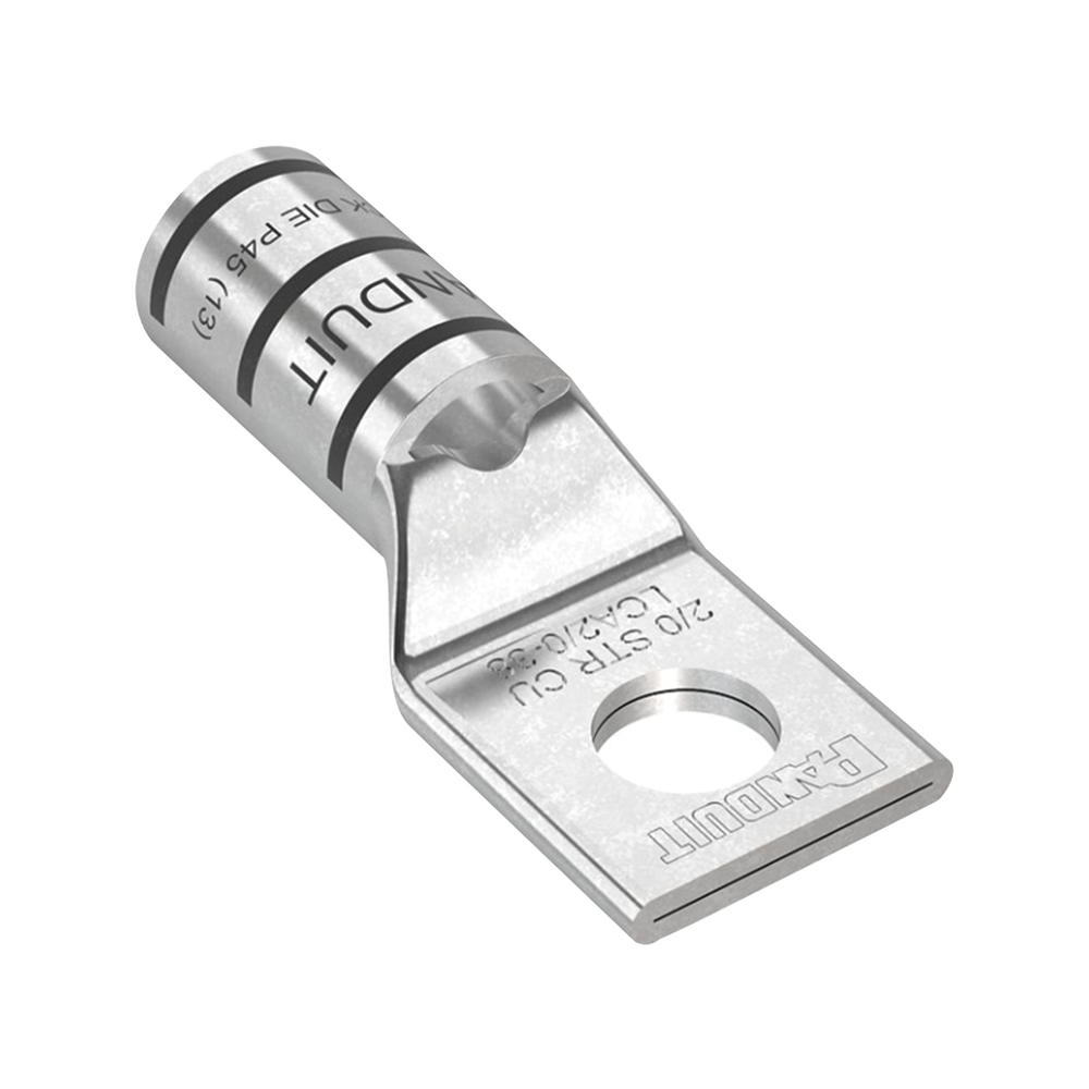 Zapata de compresión LCA2/0-38-X para cal. 2/0 Awg, Barreno para tornillo prisionero de 3/8, 1 Pz - Image 2