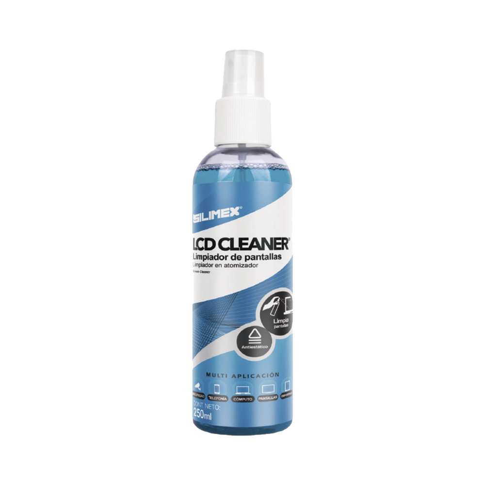 Limpiador de Pantallas, L?quido, Presentaci?n con Atomizador de 250 ml, para Superficies Externas como Laptops, Tablets, Smart TV's, Smart Phones