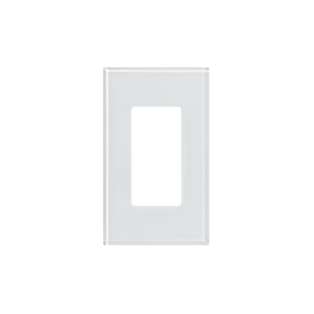 Tapa de cristal para apagador o atenuador, 1 espacio.