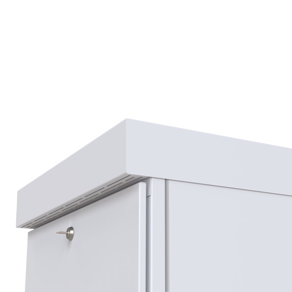 Gabinete para Piso, Capacidad, 31 Unidades de Rack, Doble puerta y Postes frontales e intermedios ajustables, Color Blanco, Se envía el Gabinete Armado. - Image 7