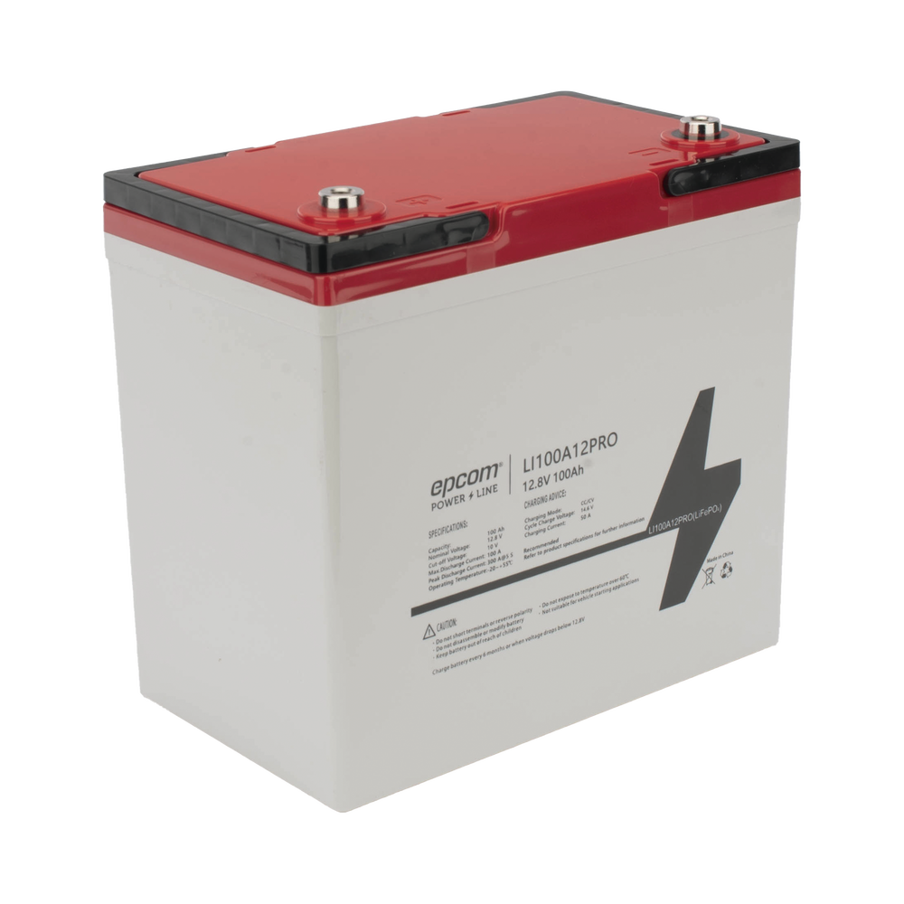 Batería de Litio Ciclo Profundo, 12.8 Vcc 100Ah LiFePO4 Válvula de Alivio, Solar, Marina, Máximo 100 A de Descarga - Image 3