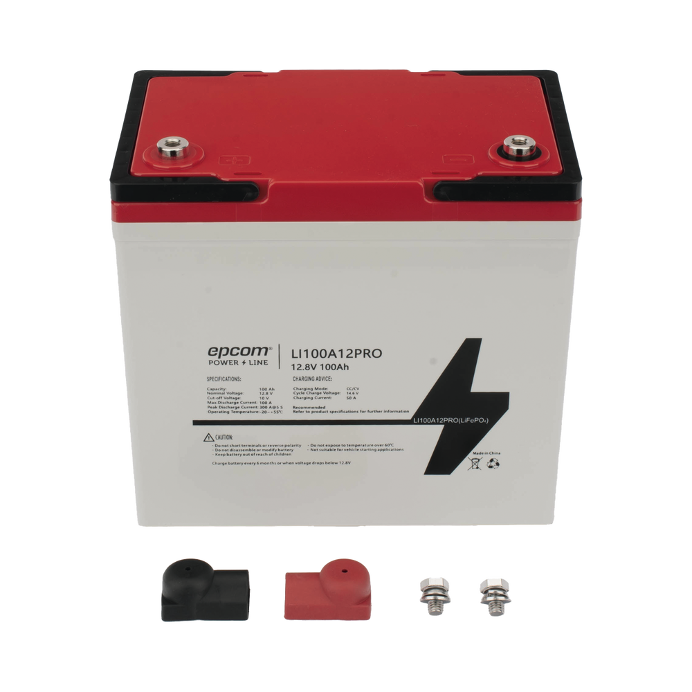 Batería de Litio Ciclo Profundo, 12.8 Vcc 100Ah LiFePO4 Válvula de Alivio, Solar, Marina, Máximo 100 A de Descarga - Image 4