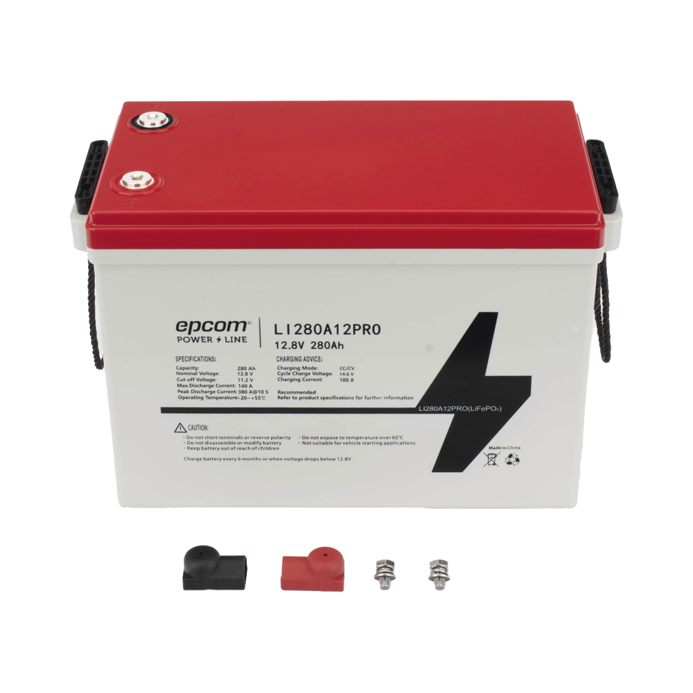 Batería de Litio Ciclo Profundo, 12.8 Vcc 280Ah, 6000 ciclos, LiFePO4 , Solar, Marina, Máximo 140 A de Descarga - Image 4