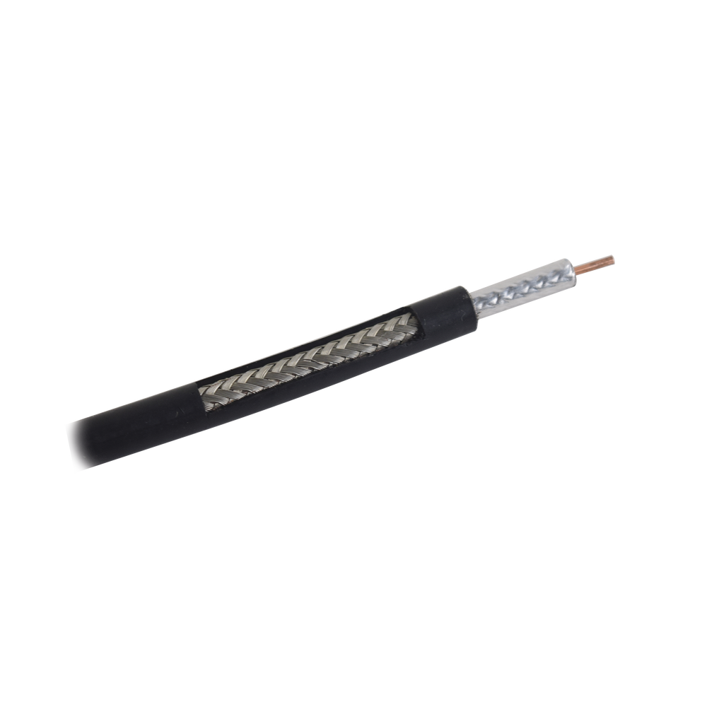 Tramo de 1 metro de Cable Coaxial RG-58 LMR-195, Baja Pérdida de 50 Ohms, Conductor de Cobre Sólido