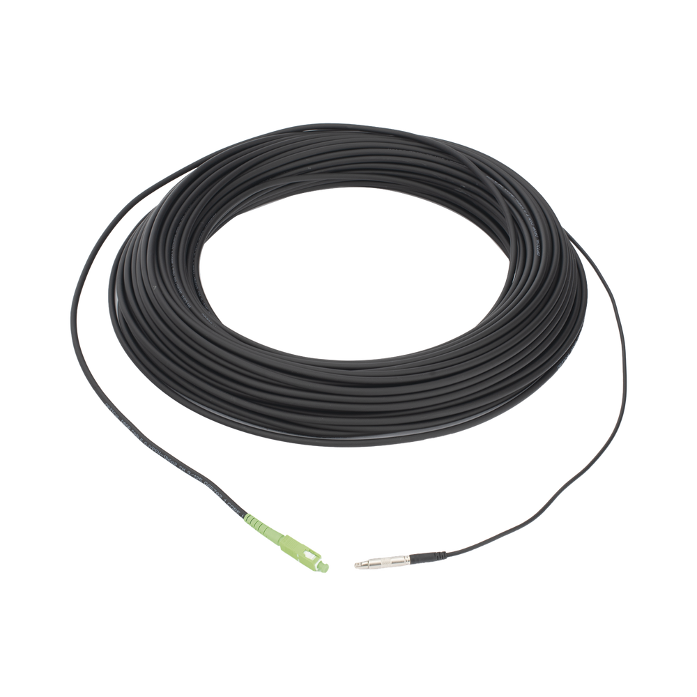 Rollo de Fibra ?ptica Drop Redonda G657A2 Monomodo Simplex de 100 Metros (328.08 Pies) con Conectores SC/APC-SC/APC para Instalaciones A?reas, Subterr?neas o a la Intemperie