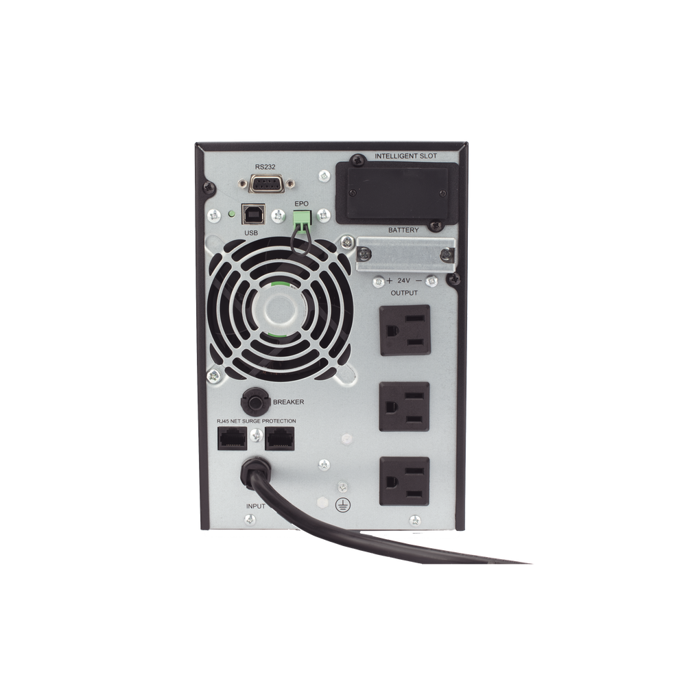 UPS 1000VA/900W Online Doble Conversión /Pantalla LCD / 3 tomas 5-15R / Regulación de Voltaje / Protección RJ45 - Image 4