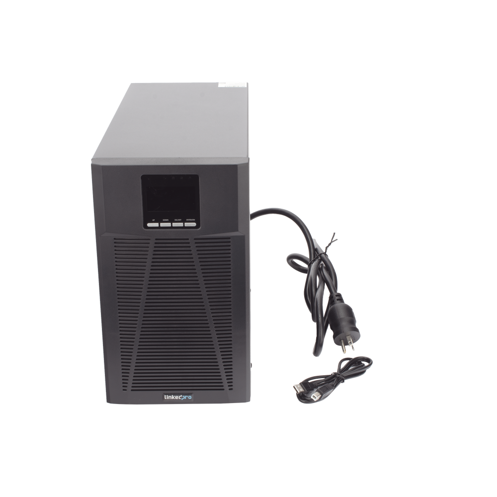 UPS 2000VA/1800W Online Doble Conversión /Pantalla LCD / 4 tomas 5-15R / Regulación de Voltaje / Protección RJ45 - Image 4