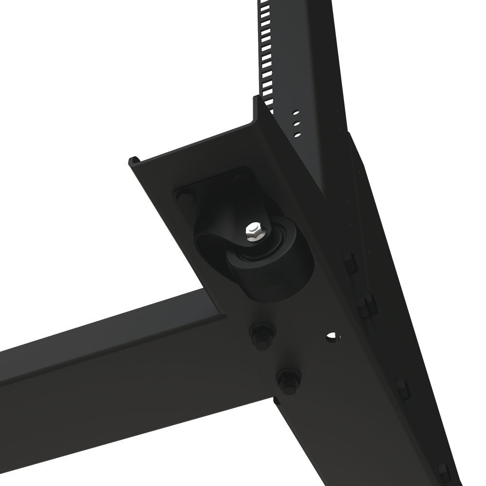 Rack Móvil de Acero de 2 Postes, 45 UR, Incluye 4 Ruedas Uso Rudo. - Image 4