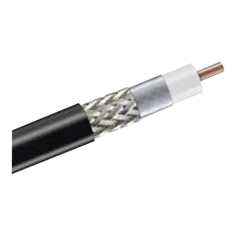 Carrete de 305 Metros (1000 Pies) de Cable Coaxial Tipo RG-8 50 Ohms C/Conductor de Aluminio Recubierto de Cobre Esta?ado y Malla D/ de Aluminio Recubierto Cobre Esta?ado