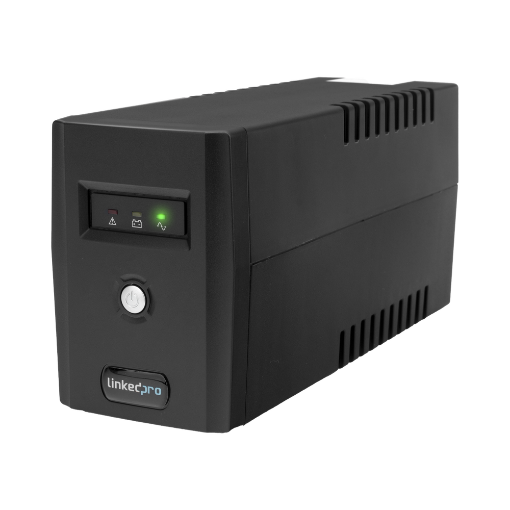 UPS 800VA/480 W Línea Interactiva 120Vca / 6 tomas 5-15R (4 Respaldadas) / Regulación de Voltaje / Protección RJ45