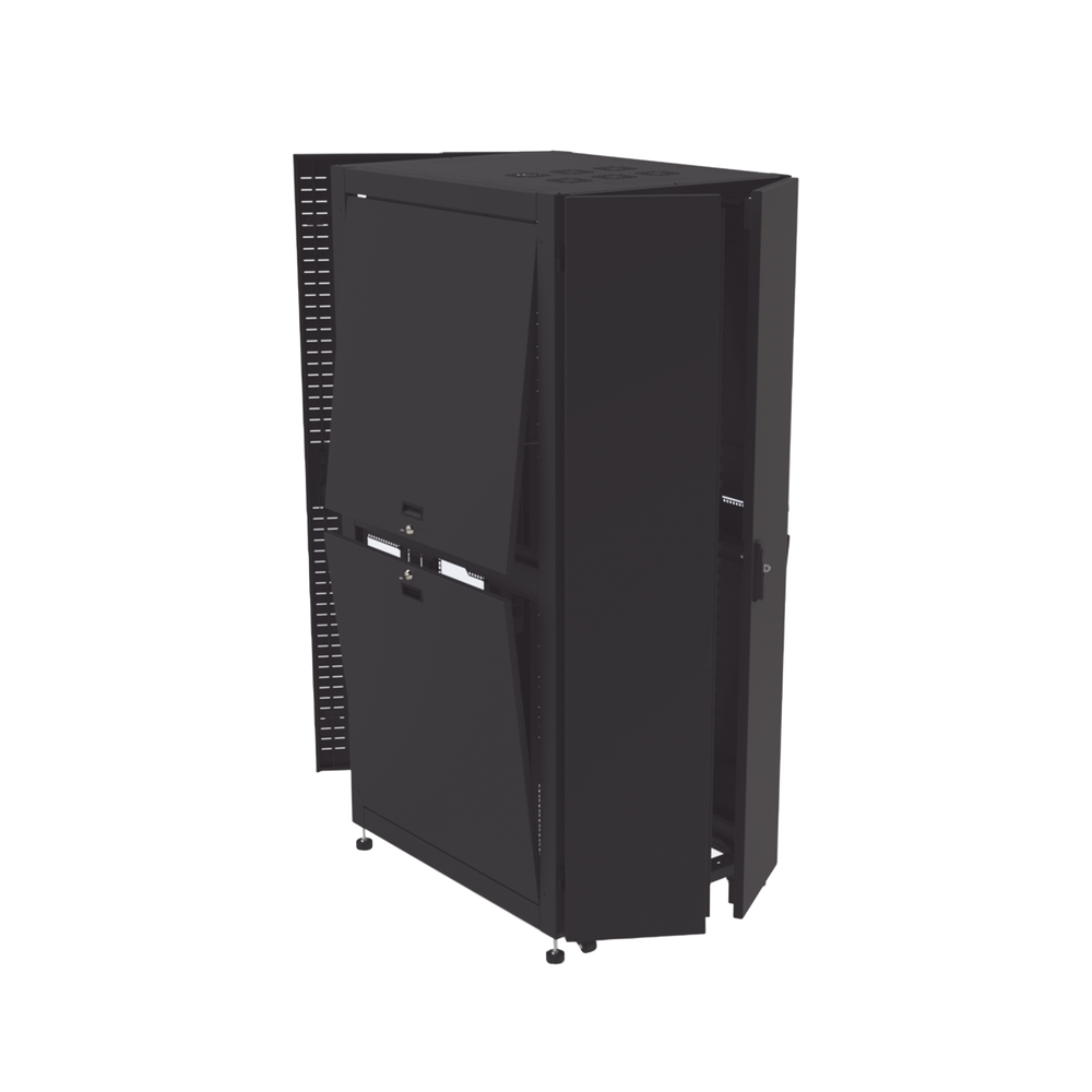 Gabinete para Telecomunicaciones Rack Estándar de 19", 42UR, 800 mm Ancho x 1000 mm Profundidad. Fabricado en Acero, Se envía el Gabinete Armado.