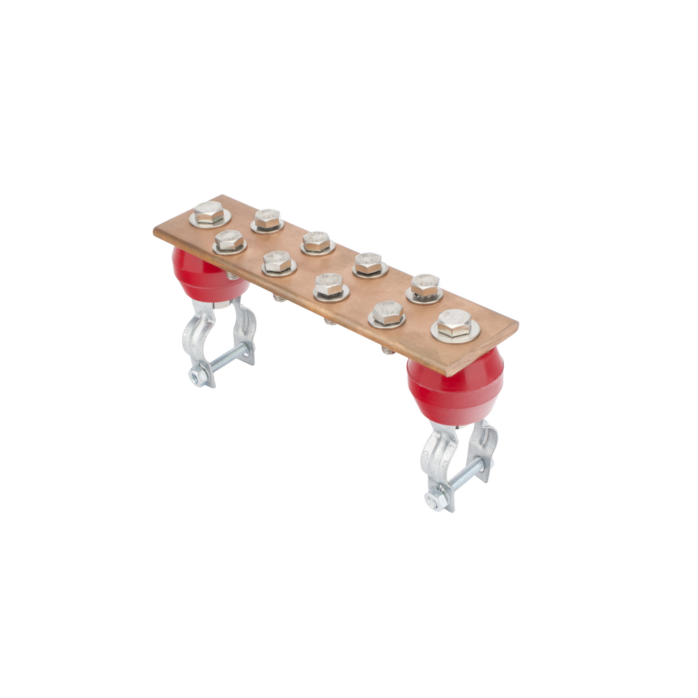 Barra de Unión con 1000 A de Capacidad. Incluye Montaje para Torre y Aisladores.