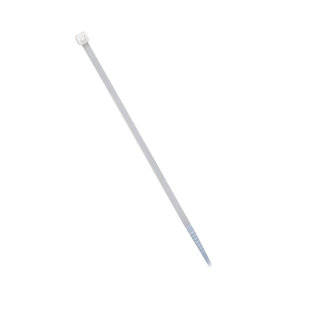 Cincho de plástico, Color Natural, 4.8 x 310 mm, Ideal para sujeción de cables (Bolsa con 100 piezas)
