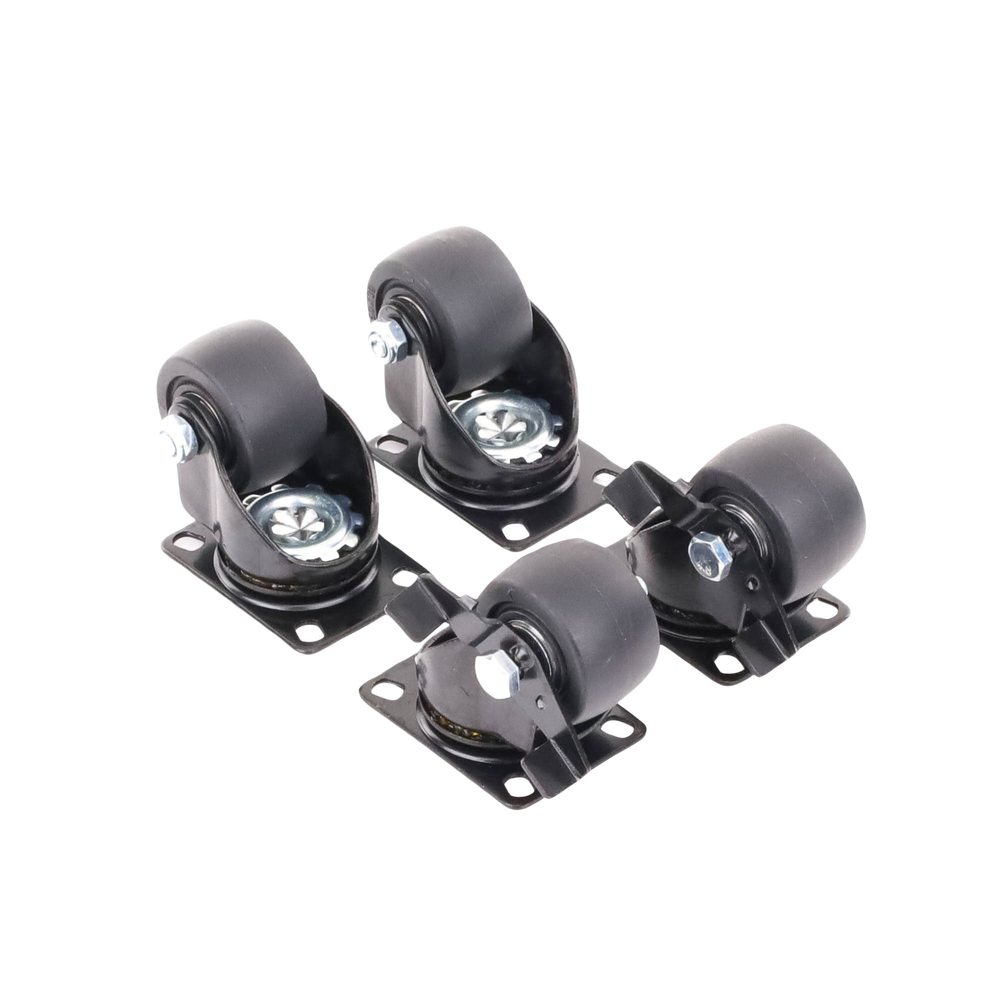 Juego de 4 Ruedas para Gabinetes Linkedpro Terminación R2 (2 con freno, 2 libres) - Image 6