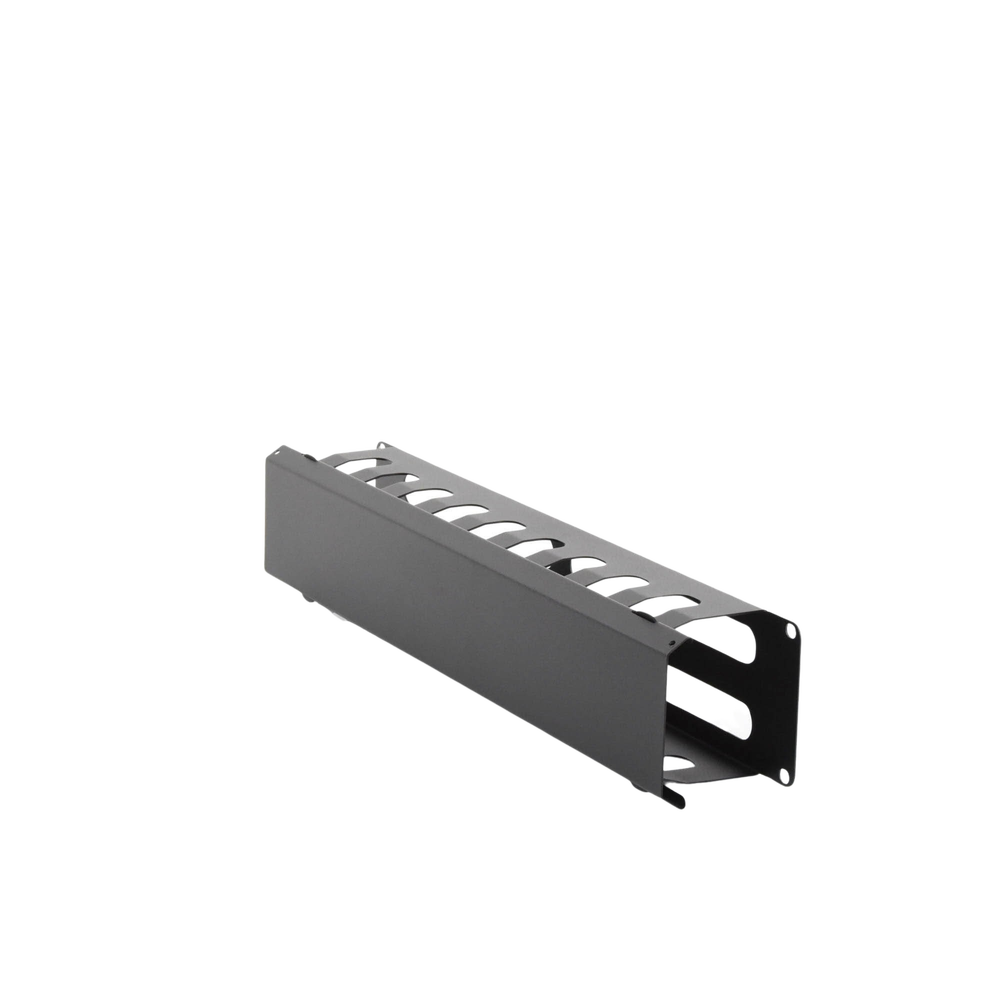 Organizador de Cables Horizontal de 2U para Rack de 19" con Cubierta Metálica - Image 2