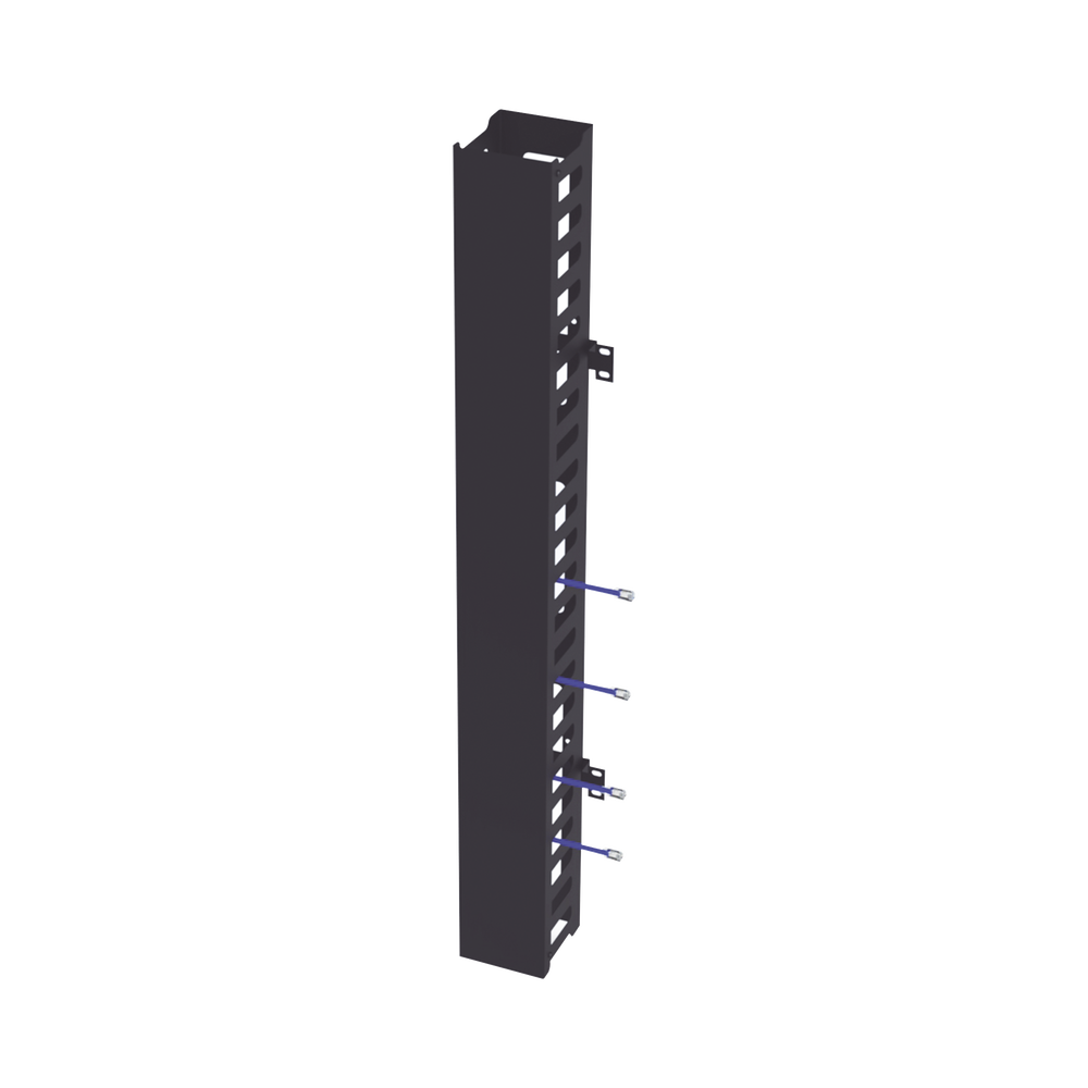 Kit Organizador Vertical de Cable Sencillo para Rack Abierto de 24 Unidades para EIQR3224 y EIRL5524DR.