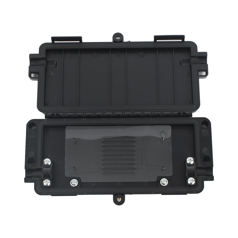 Cierre de Empalme Horizontal Hasta 8 Fusiones de Fibra Óptica, Interior/Exterior, IP65