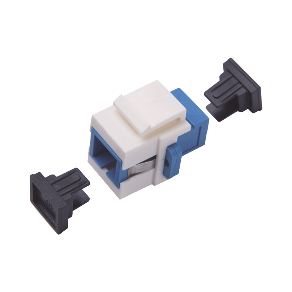 Acoplador Keystone de Fibra ?ptica Monomodo SC/PC Simplex a SC/PC Simplex