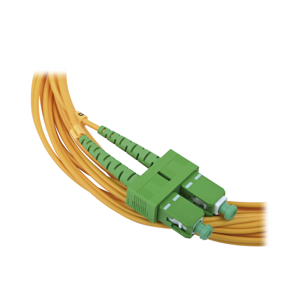 Jumper de Fibra ?ptica Monomodo 9/125 LC/UPC-SC/APC, PVC, 2.0 mm, D?plex, Amarillo, 3 Metros (9.84 Pies) - Image 2