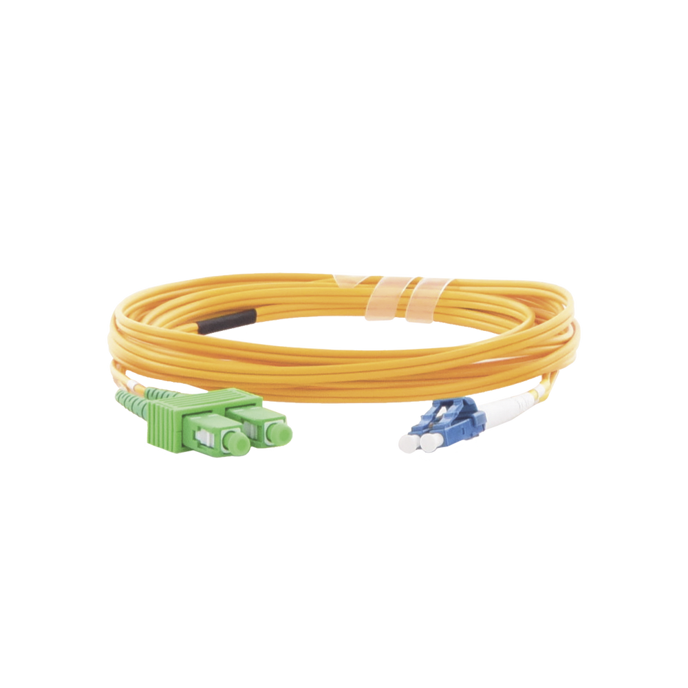 Jumper de Fibra ?ptica Monomodo 9/125 LC/UPC-SC/APC, PVC, 2.0 mm, D?plex, Amarillo, 3 Metros (9.84 Pies) - Image 5