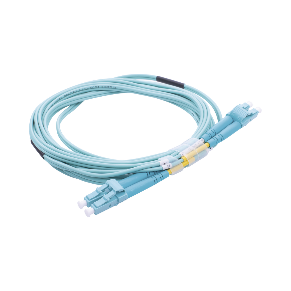 Jumper de Fibra ?ptica Multimodo OM3 50/125 LC-LC OFNR (Riser), 2.0 mm, D?plex, Aqua, 3 Metros (9.84 Pies) - Image 3