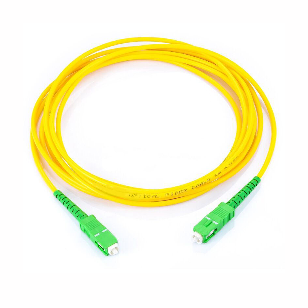 Jumper de Fibra ?ptica Monomodo SC/APC SC/APC Simplex, Color Amarillo, 2 Metros (6.56 Pies)
