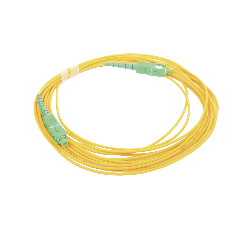 Jumper de Fibra ?ptica Monomodo SC/APC - SC/APC Simplex, Color Amarillo, 5 Metros (16.40 Pies) - Image 2