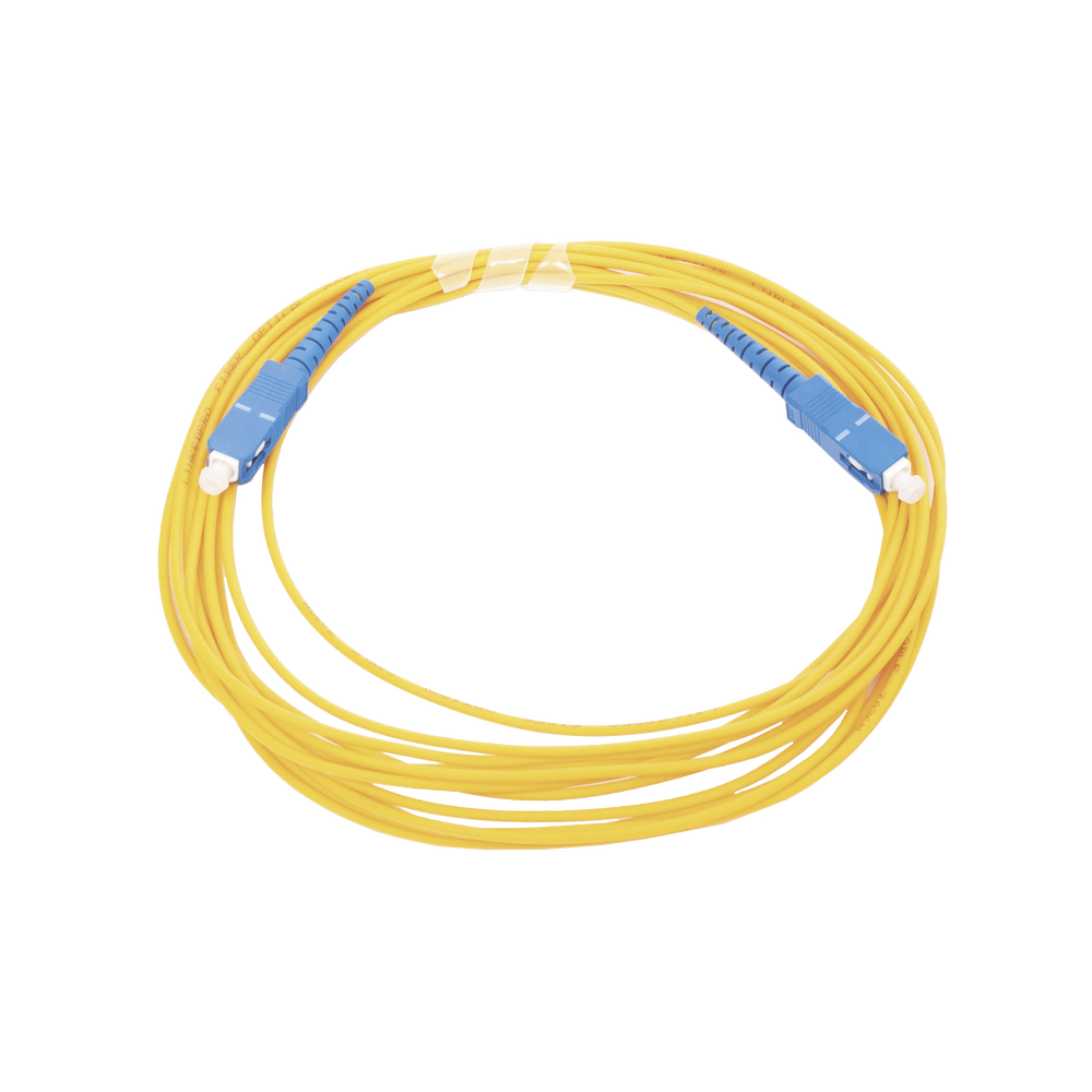 Jumper de Fibra ?ptica Monomodo SC/UPC - SC/UPC Simplex, Color Amarillo, 5 Metros (16.40 Pies)