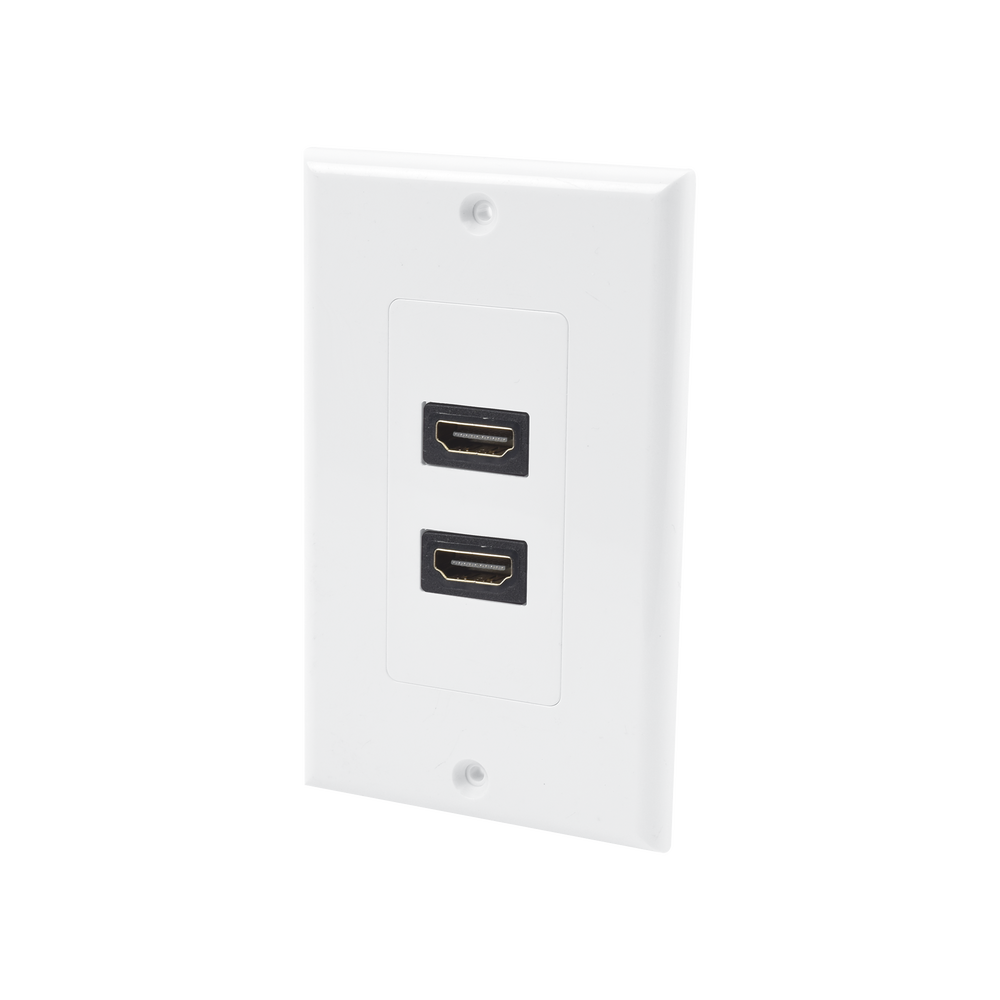 Placa de Pared de 2 Puertos HDMI Hembra a Hembra