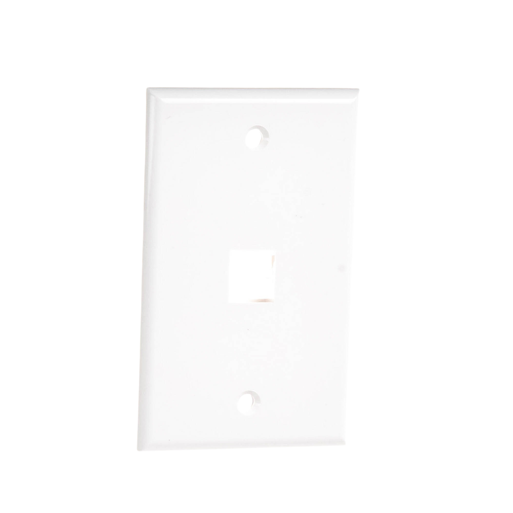 Placa de Pared de 1 Puerto, Keystone, Color Blanco - Image 2