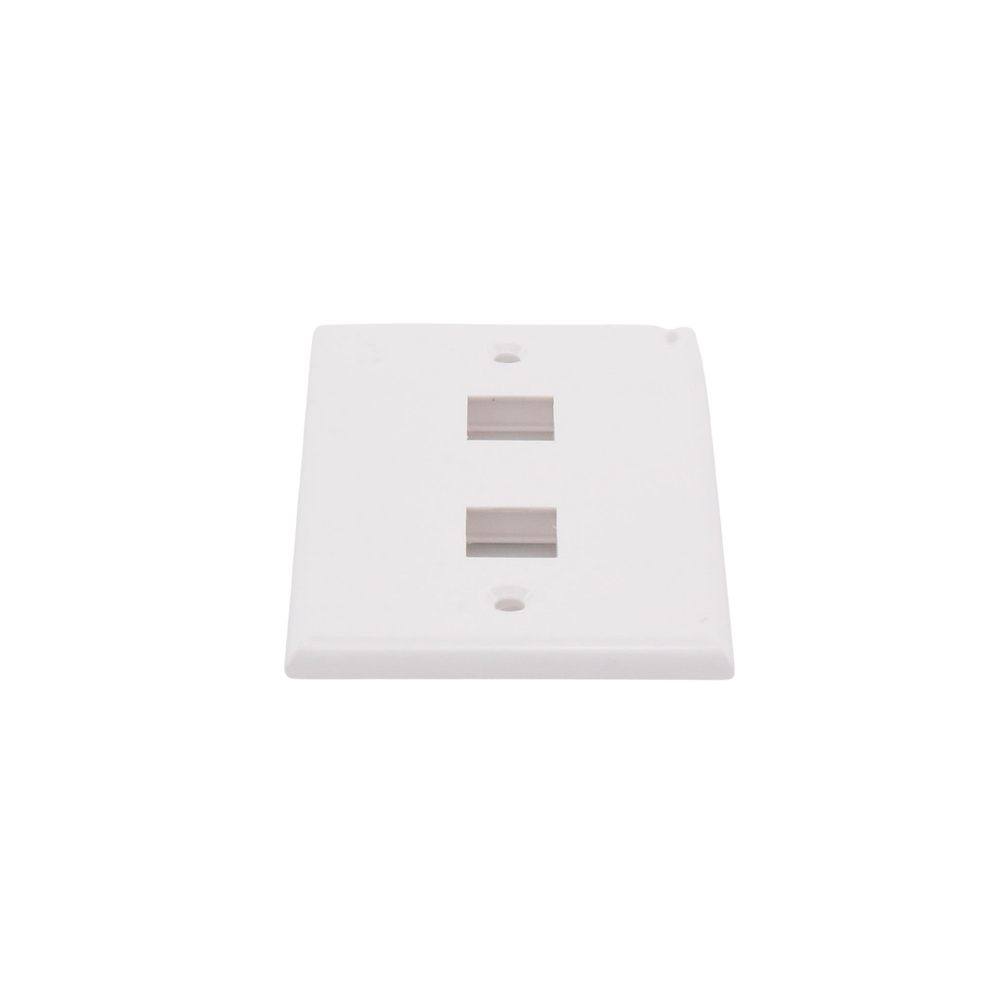 Placa de Pared de 2 Puertos, Keystone, Color Blanco - Image 3