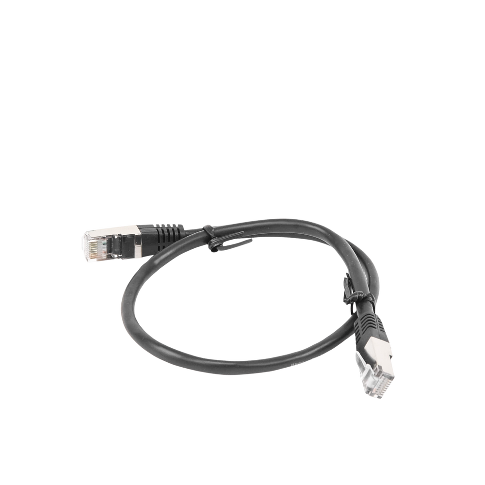 Cable de Parcheo FTP Cat5e - 0.5 Metros (1.64 Pies) - Negro - Image 2
