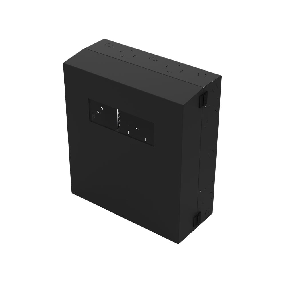 Gabinete de Pared con Rack Horizontal de 6 UR, con Ventanilla de Inspección, Se envía el Gabinete Armado.