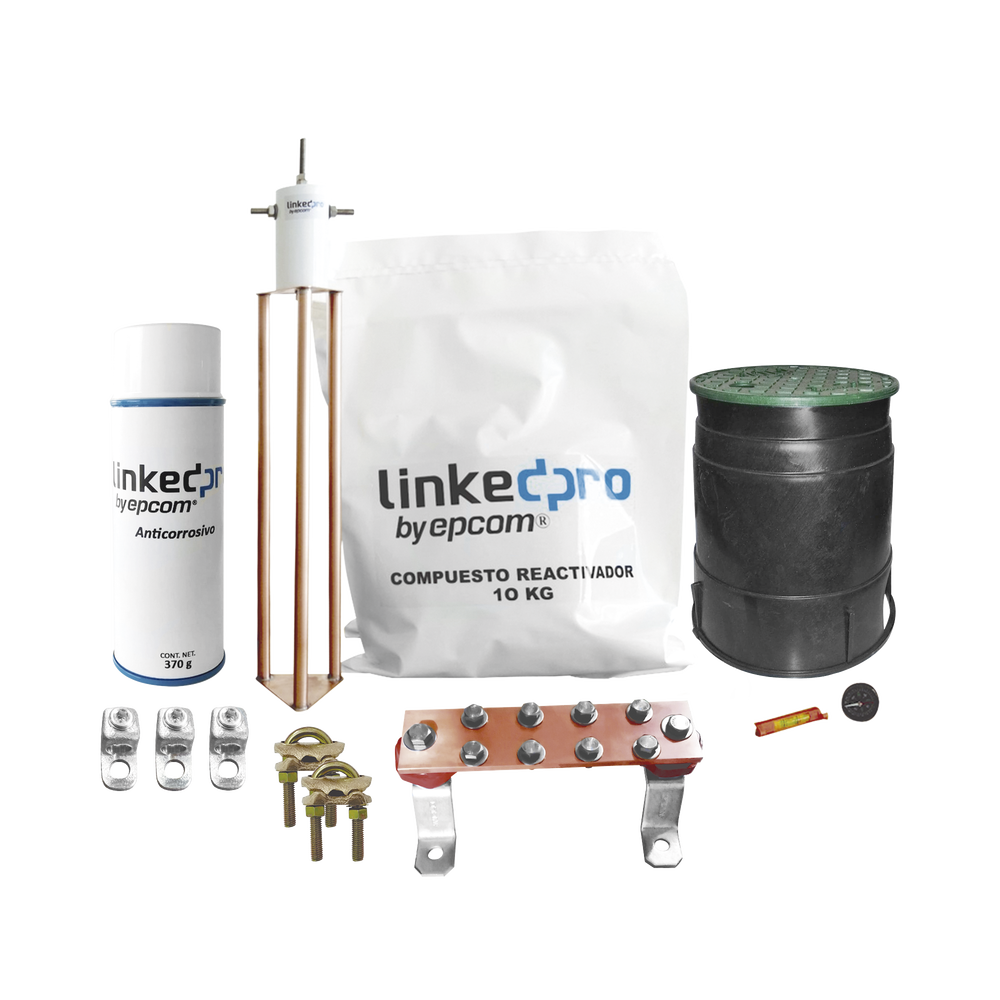Kit de puesta a tierra LinkedPro, para protección de hasta 30 Amp.