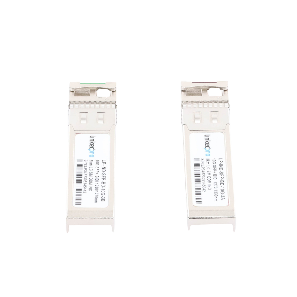 Transceptores Ópticos Industriales Bidireccionales SFP+ (Mini-Gbic) / Monomodo 1270 & 1330 nm / 10 Gbps / 10GBASE / Conector LC/UPC Simplex / DDM / Hasta 3 km / 2 Piezas - Image 3