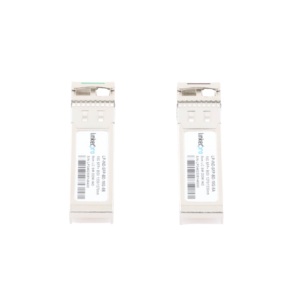 Transceptores Ópticos Industriales Bidireccionales SFP+ (Mini-Gbic) / Monomodo 1270 & 1330 nm / 10 Gbps / 10GBASE / Conector LC/UPC Simplex / DDM / Hasta 5 km / 2 Piezas - Image 3