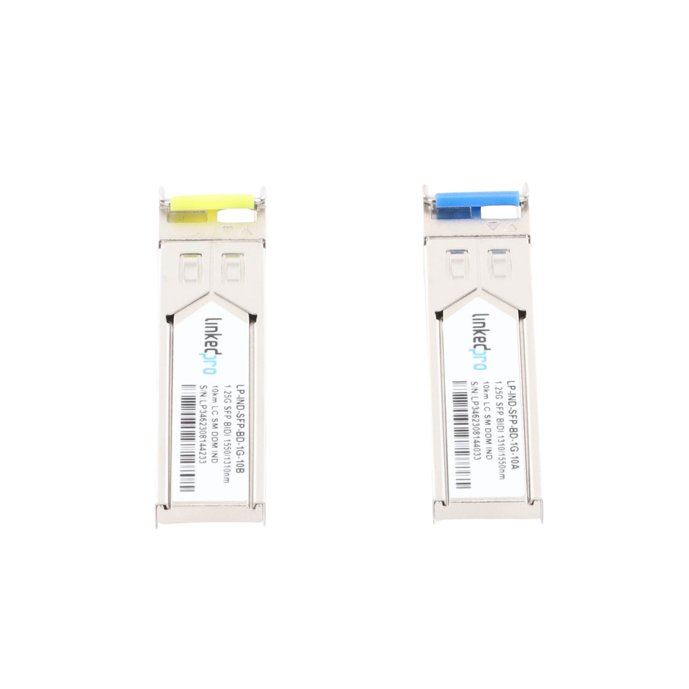 Transceptores Ópticos Industriales Bidireccionales SFP (Mini-Gbic) / Monomodo 1310 & 1550 nm / 1.25 Gbps / 1000BASE-BX / Conector LC/UPC Simplex / DDM / Hasta 10 km / 2 Piezas - Image 3