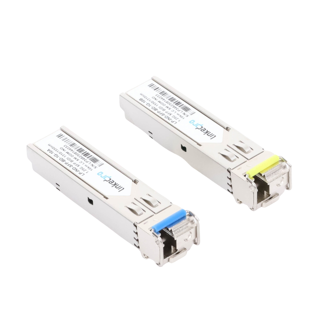 Transceptores Ópticos Industriales Bidireccionales SFP (Mini-Gbic) / Monomodo 1310 & 1550 nm / 1.25 Gbps / 1000BASE-BX / Conector LC/UPC Simplex / DDM / Hasta 10 km / 2 Piezas - Image 4