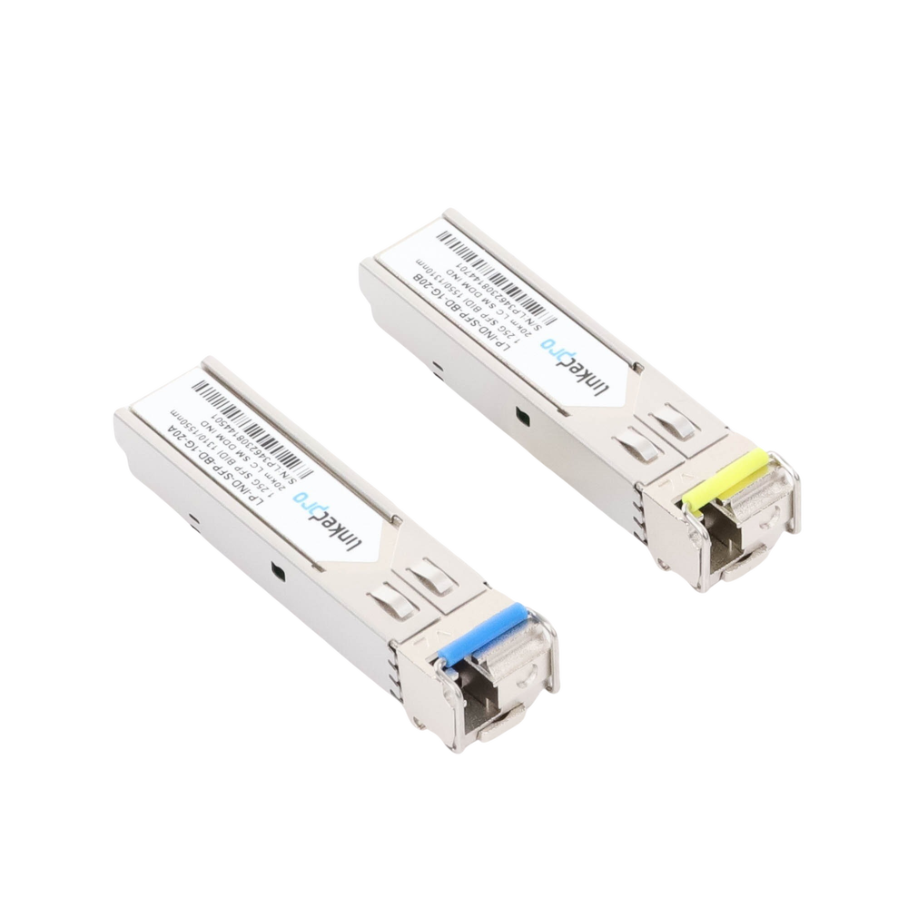 Transceptores Ópticos Industriales Bidireccionales SFP (Mini-Gbic) / Monomodo 1310 & 1550 nm / 1.25 Gbps / 1000BASE-BX / Conector LC/UPC Simplex / DDM / Hasta 20 km / 2 Piezas - Image 5