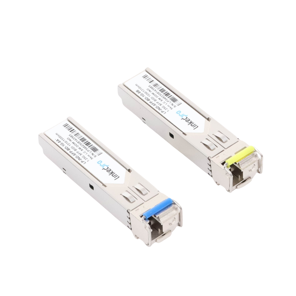 Transceptores Ópticos Industriales Bidireccionales SFP (Mini-Gbic) / Monomodo 1310 & 1550 nm / 1.25 Gbps / 1000BASE-BX / Conector LC/UPC Simplex / DDM / Hasta 5 km / 2 Piezas - Image 3