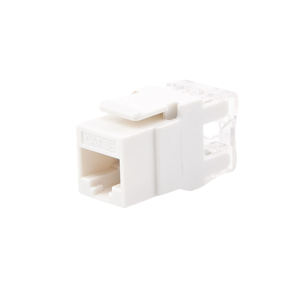 M?dulo Jack Keystone Cat5e con Terminaci?n en ?ngulo 180 - Color Blanco - Image 2