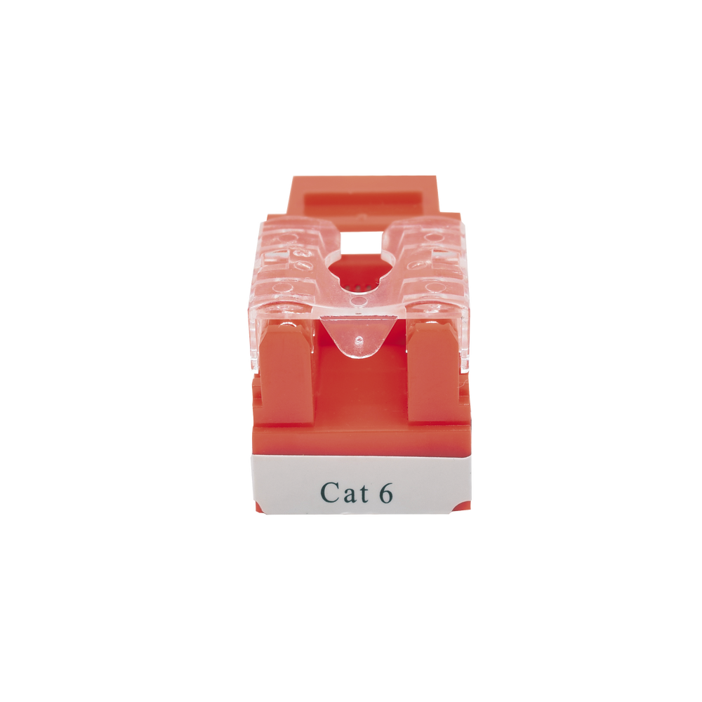 M?dulo Jack Keystone Cat6 con Terminaci?n 110 (Punchdown) para Faceplate - Color Rojo - Image 4