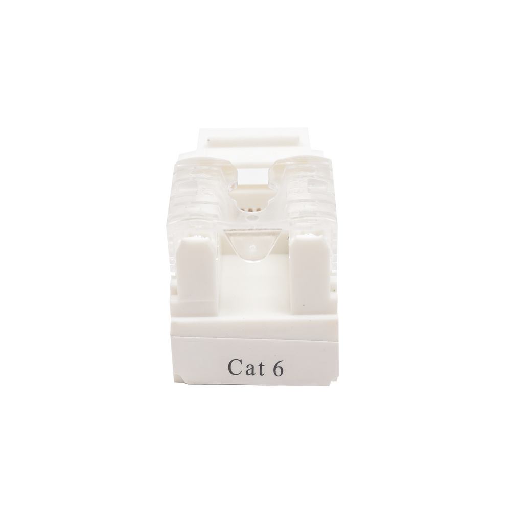 M?dulo Jack Keystone Cat6 con Terminaci?n 110 (Punchdown) para Faceplate - Color Blanco - Image 4
