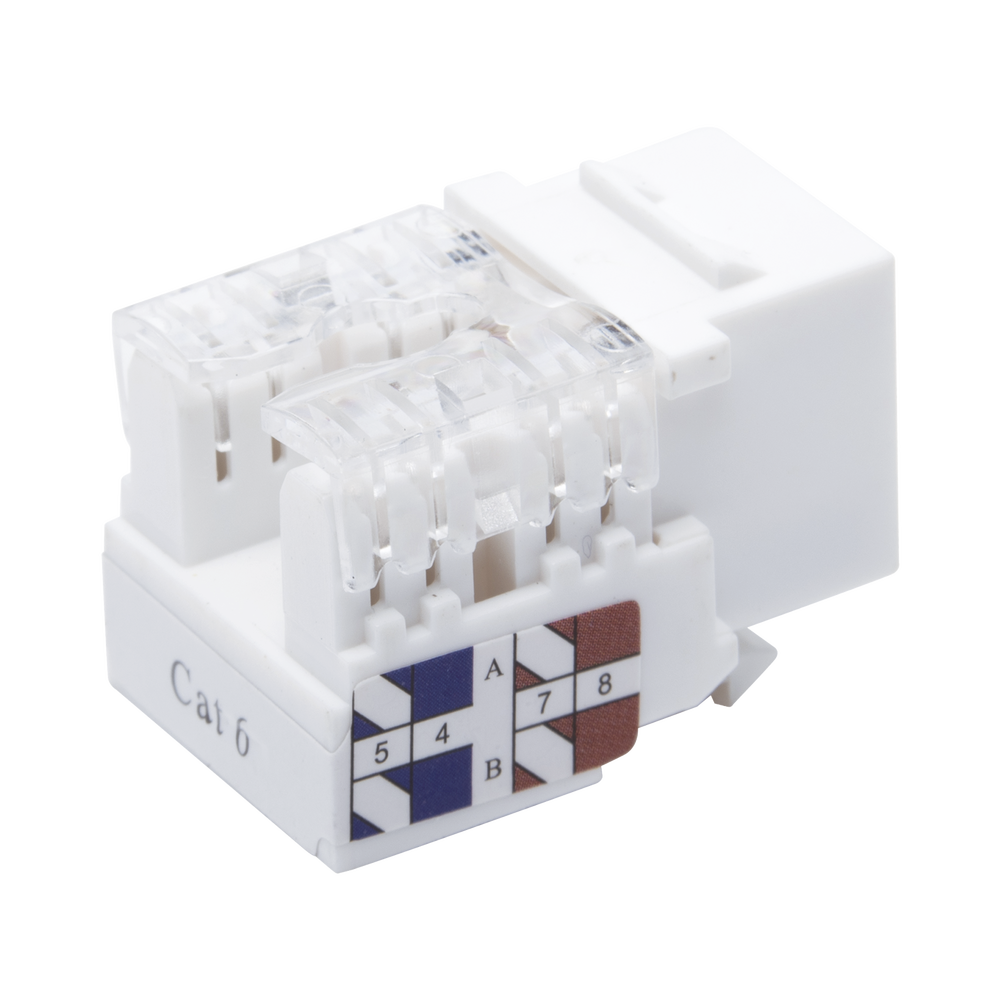 M?dulo Jack Keystone Cat6 con Terminaci?n 110 (Punchdown) para Faceplate - Color Blanco - Image 7