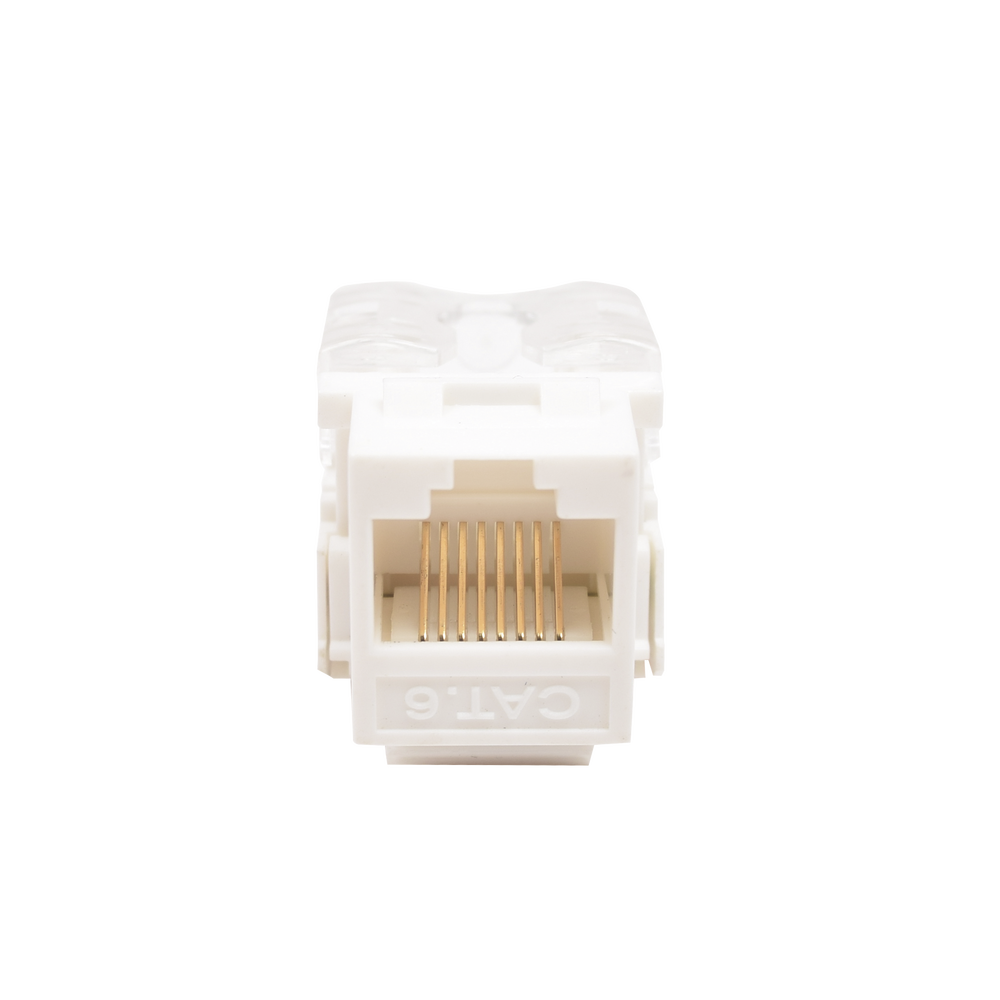 M?dulo Jack Keystone Cat6 con Terminaci?n 110 (Punchdown) para Faceplate - Color Blanco - Image 2