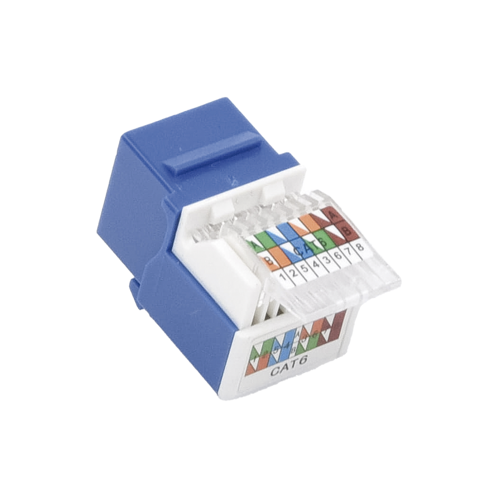 Módulo Jack Cat6 sin herramienta (toolless) keystone - Color Azul - Image 2